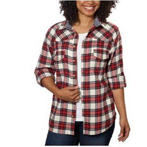 NWOT Jachs girlfriend plaid long sleeve shirt